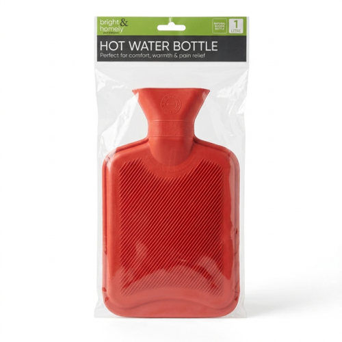 BRIGHT & HOMELY HOT WATER BOTTLE 1L