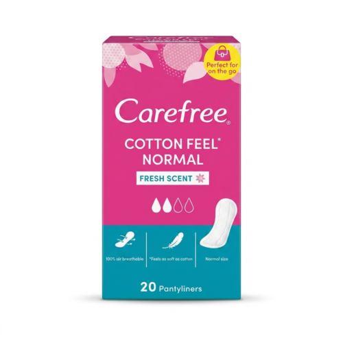 CAREFREE COTTON PANTYLINERS X 20