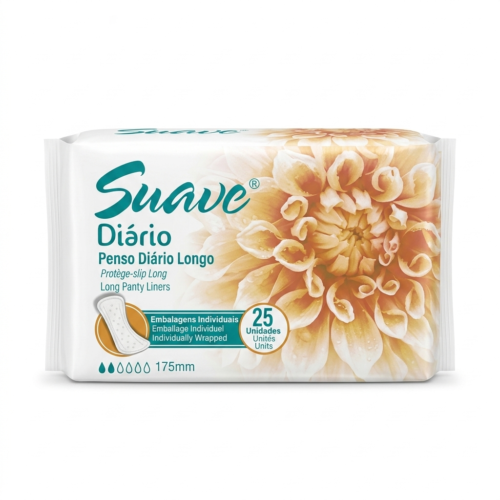 SUAVE LONG 25 PANTYLINERS 175MM