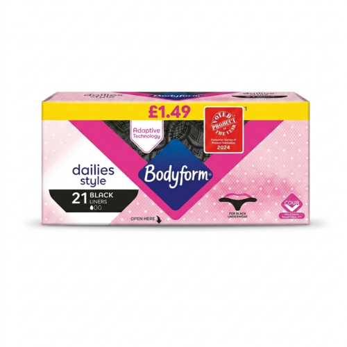 BODYFORM DAILIES STYLE 21 BLACK LINERS
