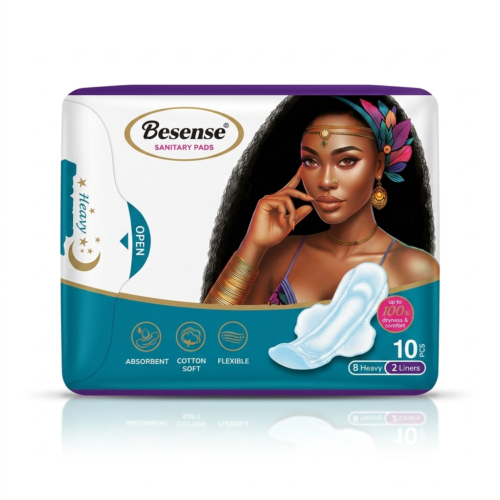 BENSENSE SANITARY PADS NEW X10 PCS