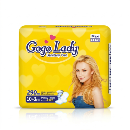 GOGO LADY SANITARY PAD (MAXI) 10+3 PCS 290MM