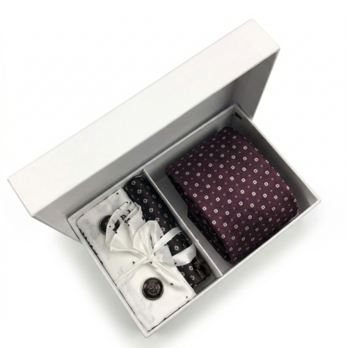 100% SILK HAND MADE TIE (BOX)
