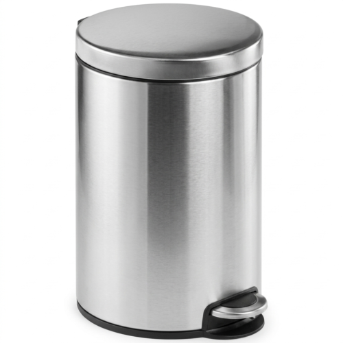 12 LITRE STAINLESS STEEL STEP BIN