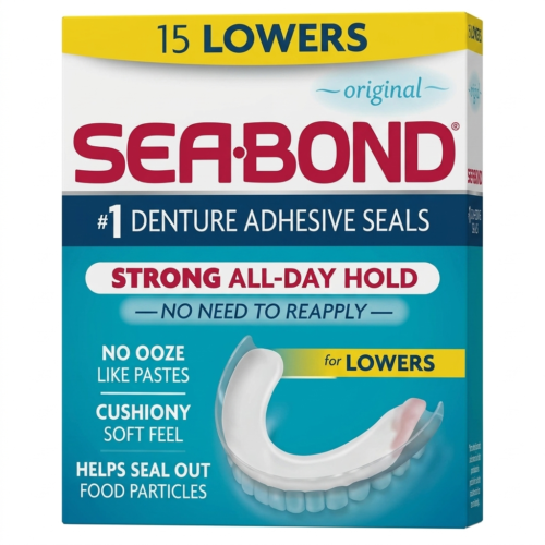 15 LOWERS SEABOND DENTURE FIXATIVE SEALS