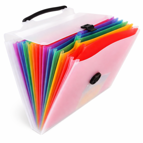 13 POCKET RAINBOW INDEX HANDLE DOCUMENT FILE