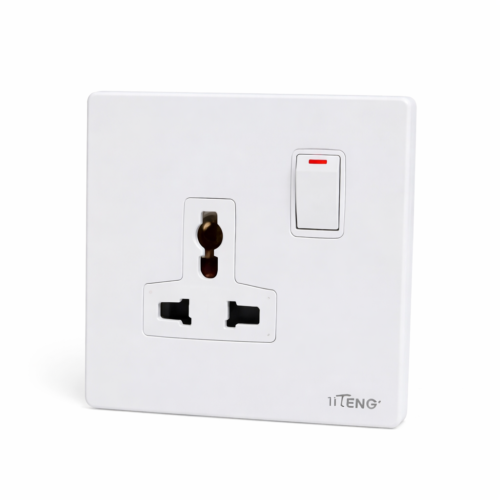 13 AMP 3 PIN SOCKET SWITCH AND SHUTTER